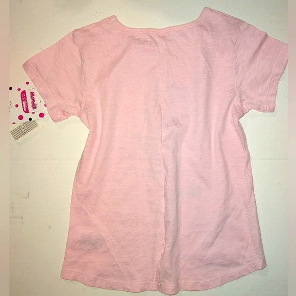 ☆NWT☆Adorable Disney MINNIE MOUSE Pink Short Sleeve Top☆Toddler 5T - Picture 3 of 9